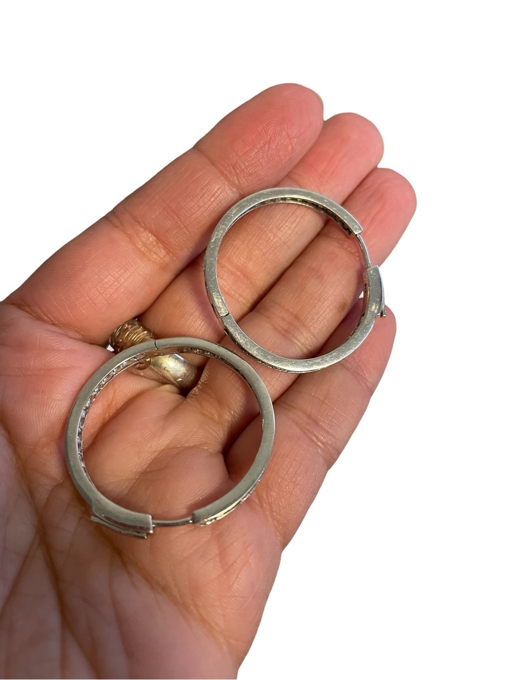 Classic Silver Hoop Earrings for Women - Polished Silver Finish